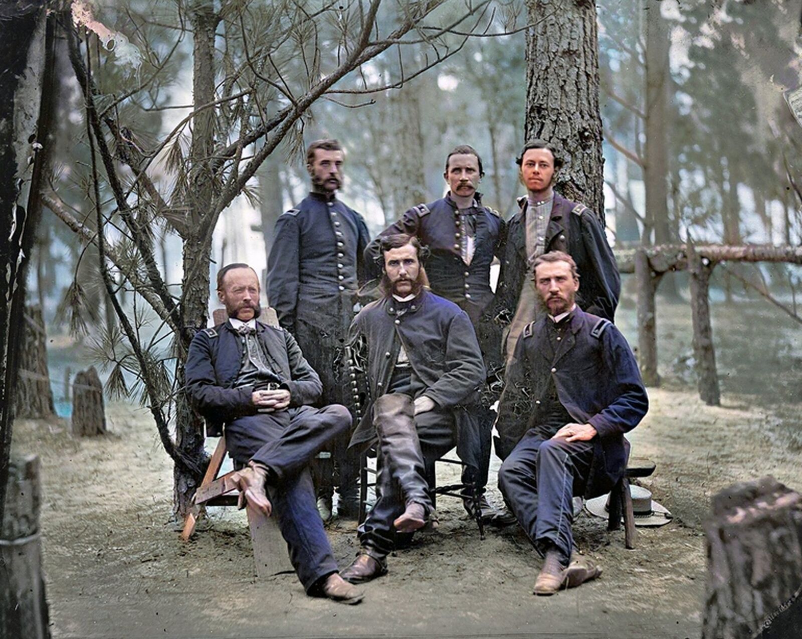 1864 Surgeons of 4th Division CIVIL WAR ERA Colorized Photo   (204-y)