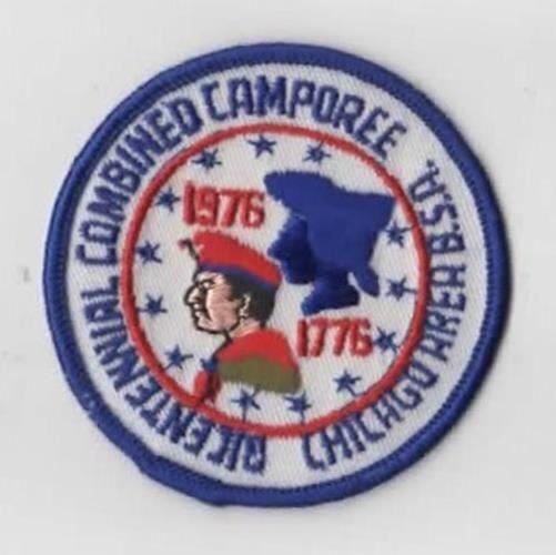 1776-1976 Bicentennial Combined Camporee Chicago Area BLU Bdr. [CHI-492]