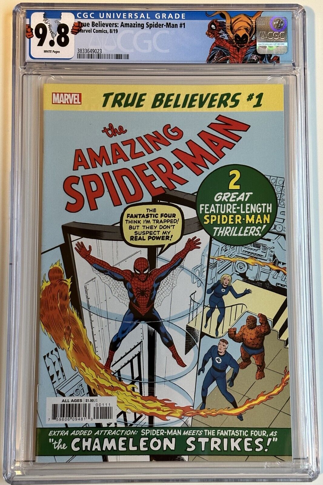 True Believers: Amazing Spider-Man #1 CGC 9.8 White w/ Custom CGC Label