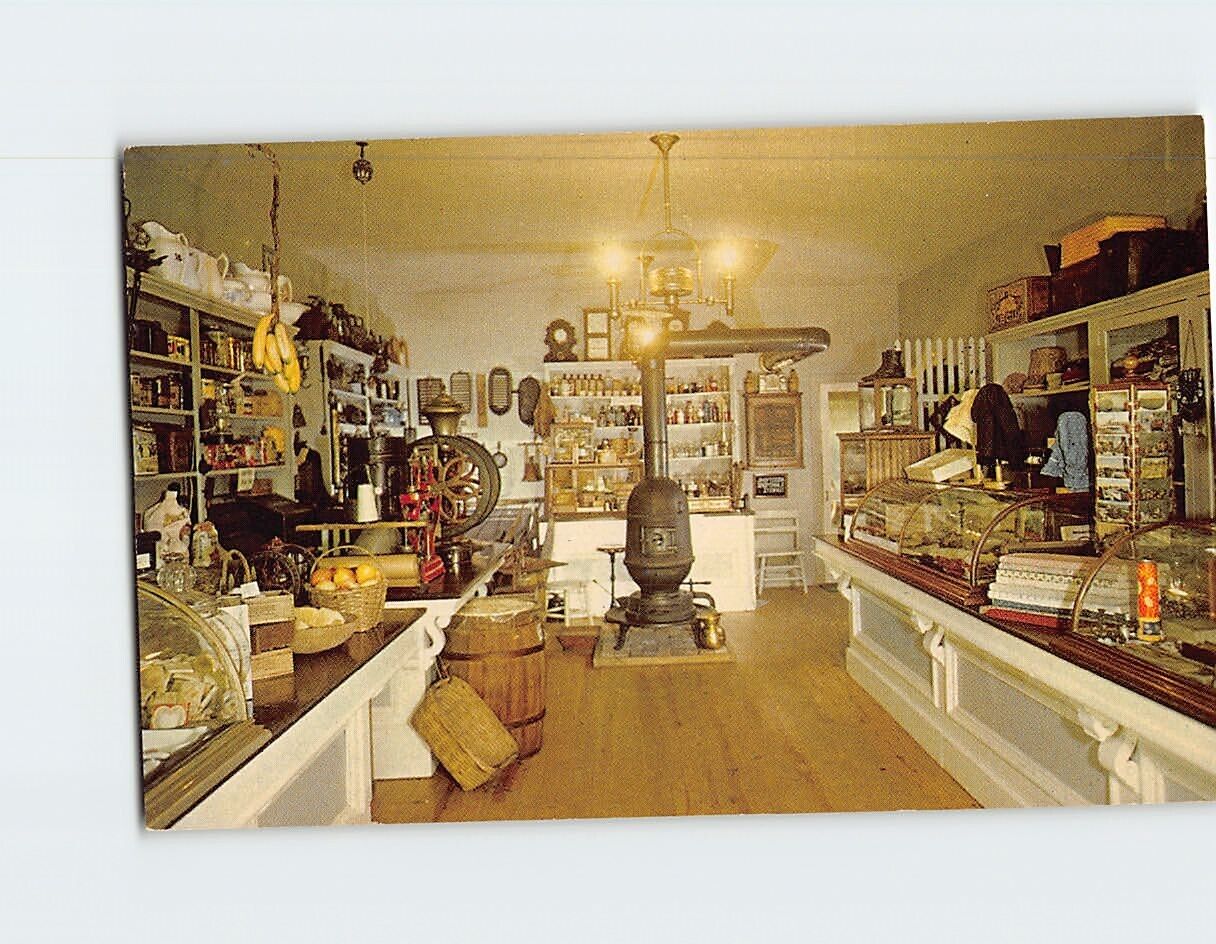Postcard Interior General Store Milan Historical Museum Milan Ohio USA