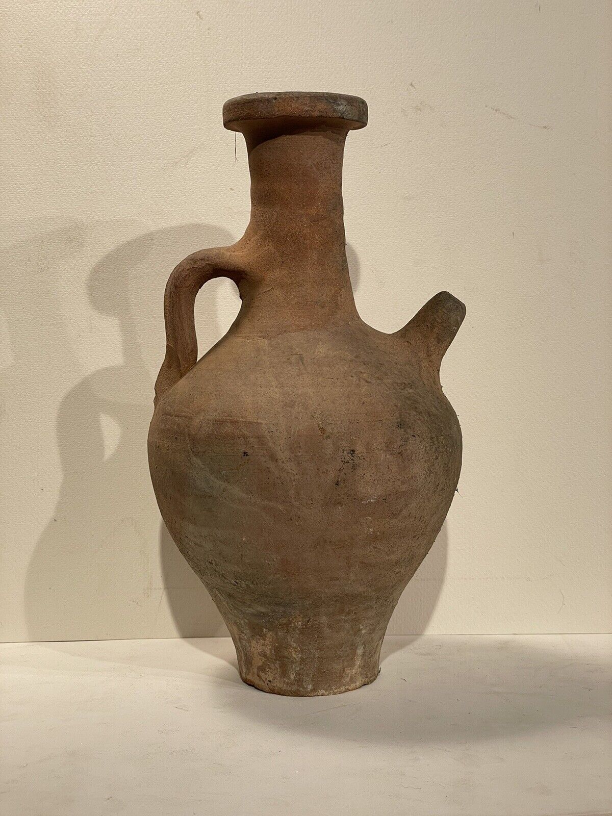 Antique Terracotta Oil Jar Roman Byzantine Greek Pitcher 