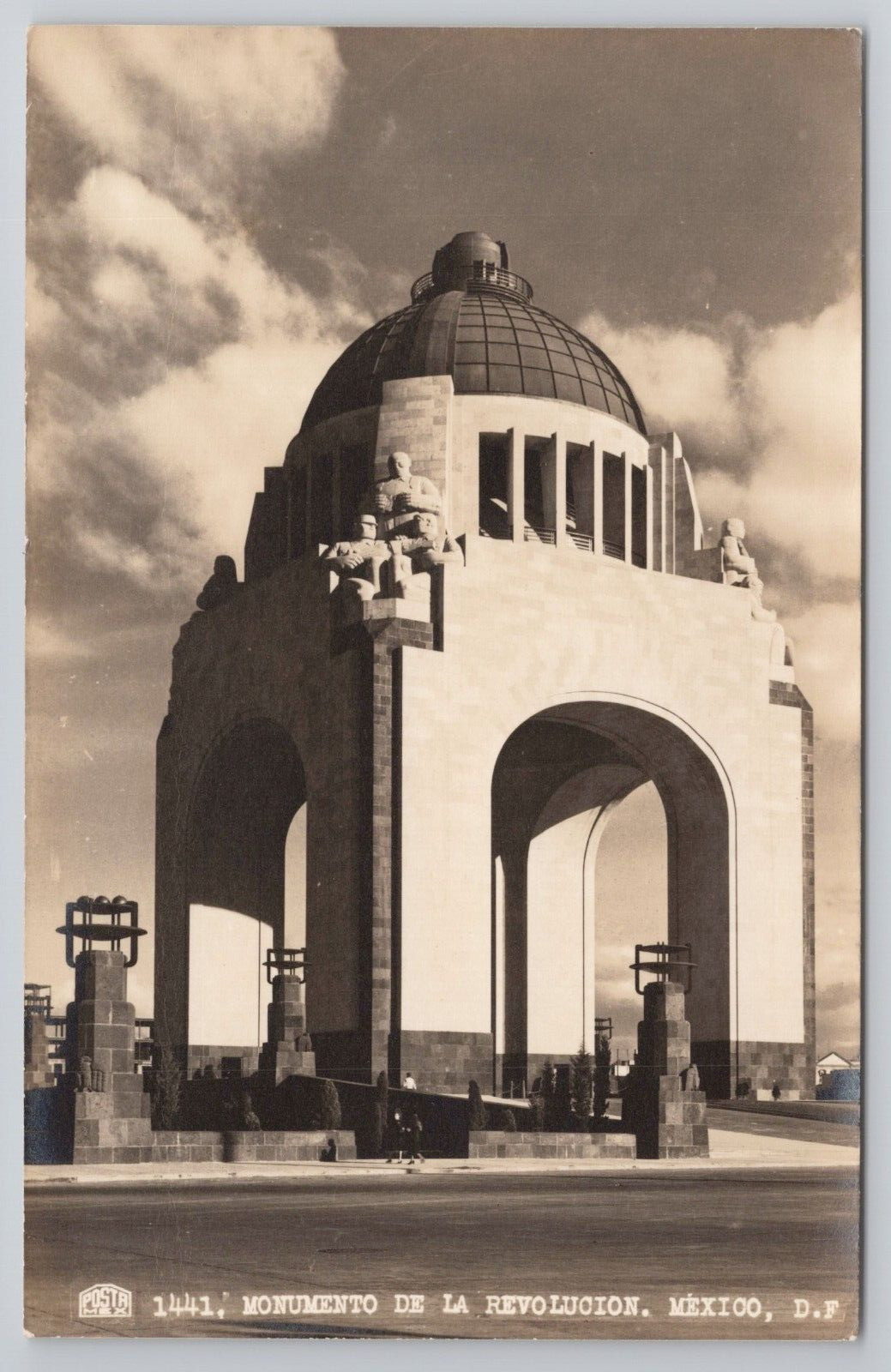 RPPC Monument Of The Revolution Mexico City MX Real Photo Postcard