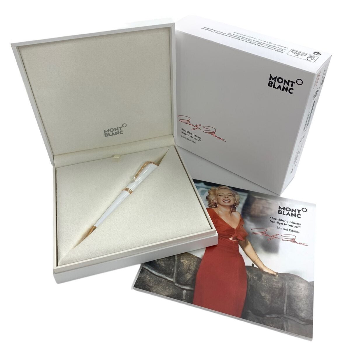 MONTBLANC Muses Marilyn Monroe Special Edition white Ballpoint Pen with Box