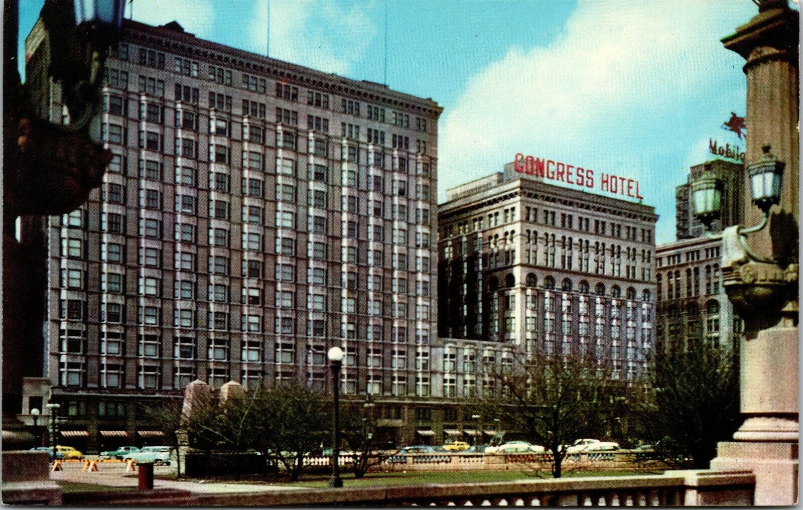 Vtg Chicago Illinois IL The Pick-Congress Hotel 1950s Unused Chrome Postcard