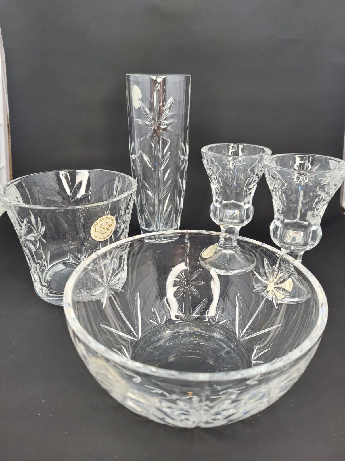 Lenox Set of Collections Crystal Floral Majesty, 5 Pieces