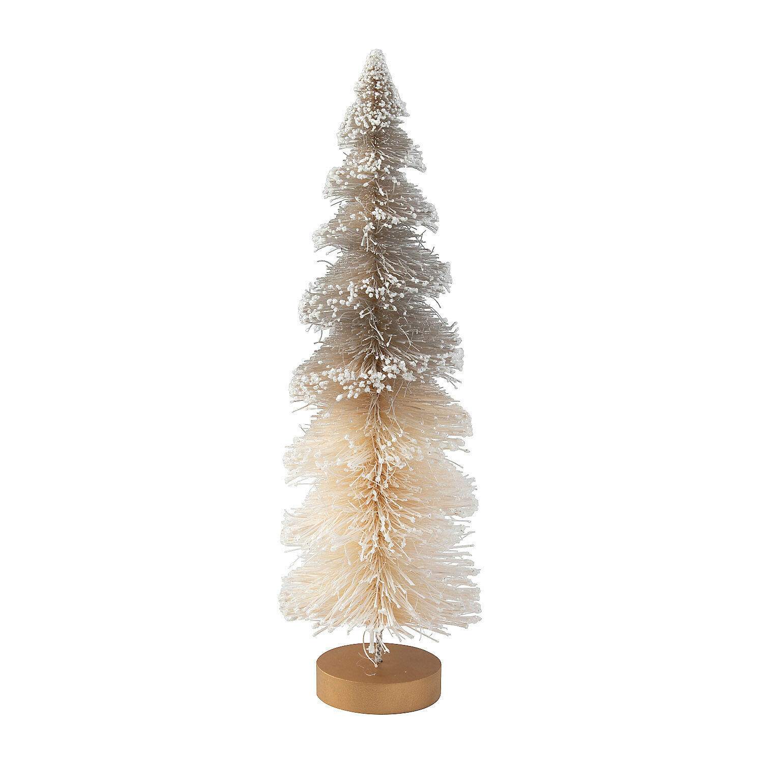 White Sisal Bottle Brush Christmas Tree, Christmas, Home Decor, 1 Piece