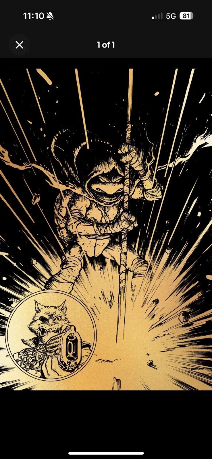 Teenage Mutant Ninja Turtles Alpha #1 Burnham Gold 1:100 FOIL PRESALE 6/5 IDW 