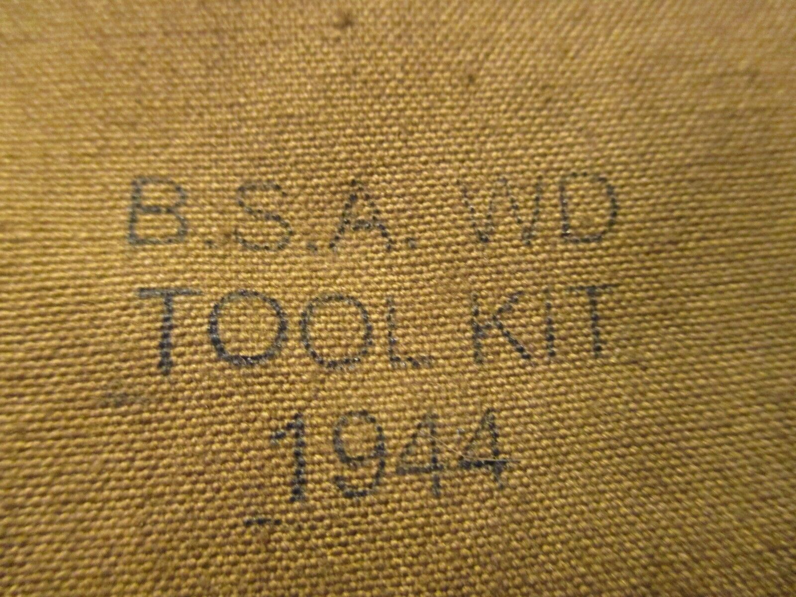 BSA WD ARMY MOTORCYCLE TOOL BAG  1944 PLUS BSA MULTI-  SPANNER