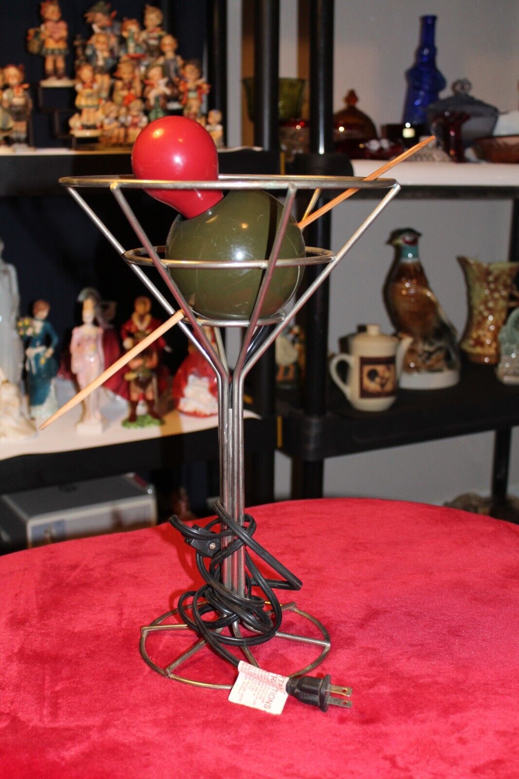 David Krys Pop Art Martini Glass Cocktail Table Lamp
