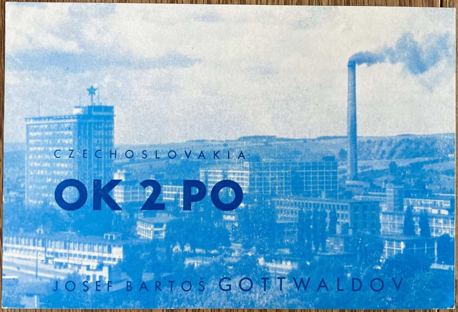 QSL Card - Praha, Czechoslovakia -  Josef Gottwaldov - OK2PO - 1966 - Postcard