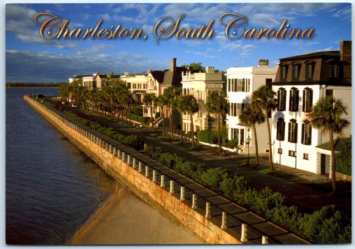 Postcard - East Battery - Charleston, South Carolina