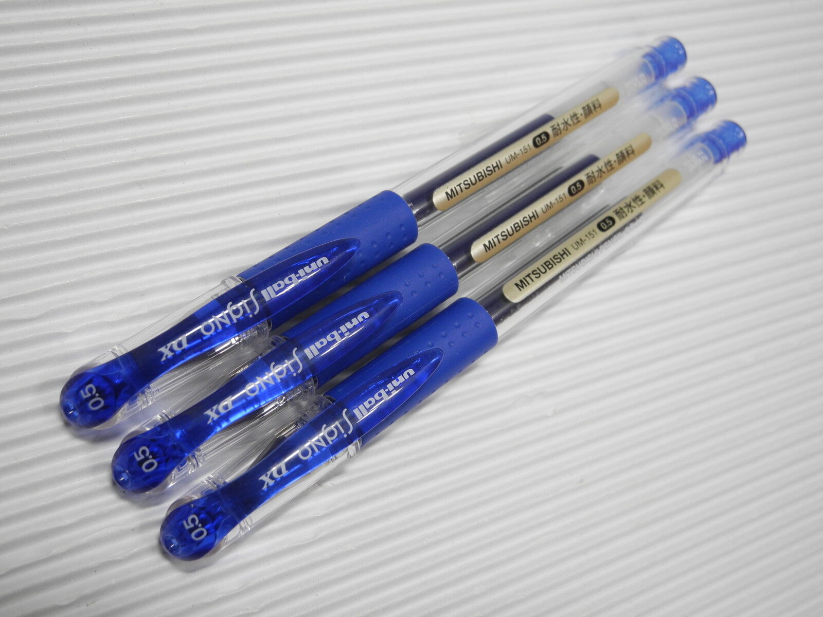 10pcs Uni-Ball Signo DX UM-151 0.5mm roller ball pen Blue(Japan)