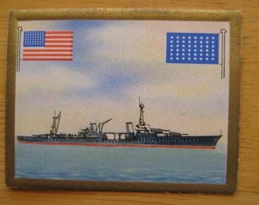 LOUISVILLE (Navy) - USA Cruiser - Rare 1933 German Card