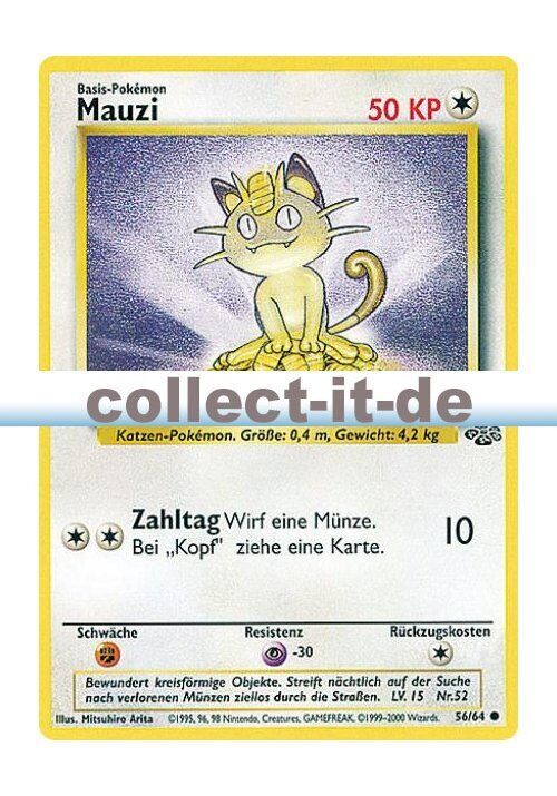 Pokemon Jungle - Unlimited 56/64 - Mauzi German