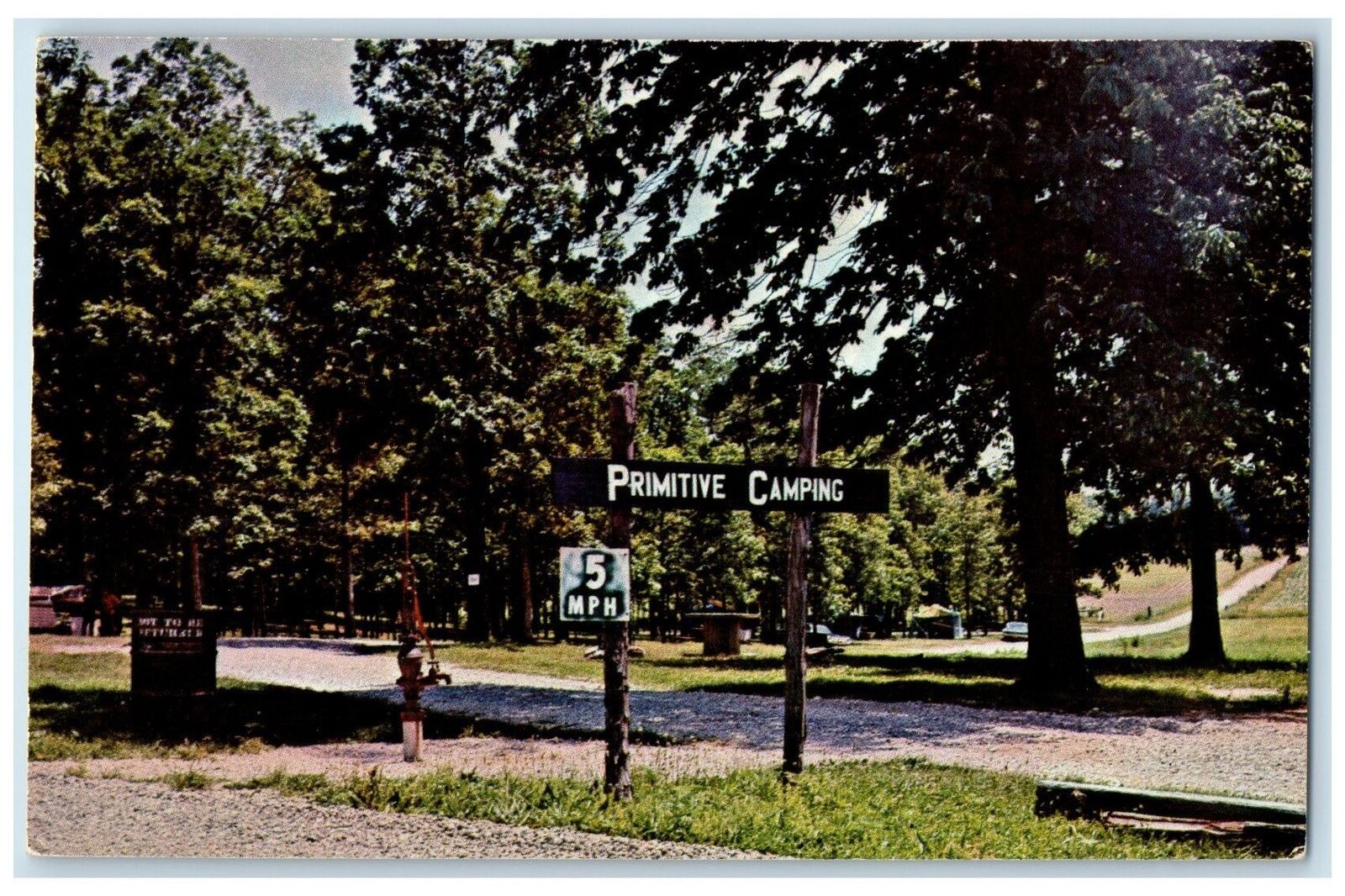 c1960\'s A View Of Roads Leading To Camping Areas Amishville Indiana IN Postcard