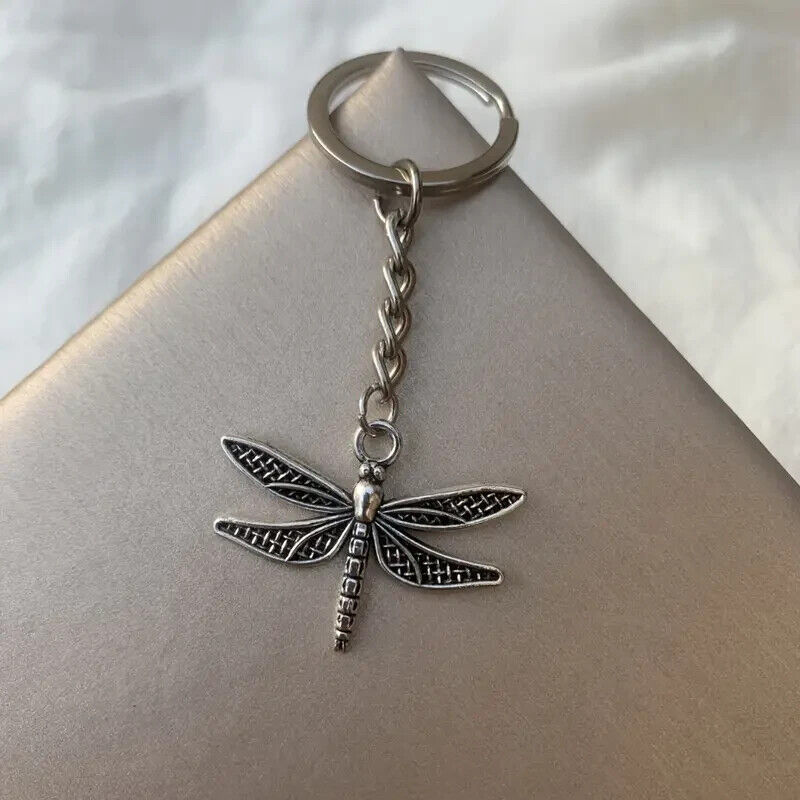 Vintage Dragonfly Pendant Key Ring Party Favors Creative Keychain Fashion Trendy