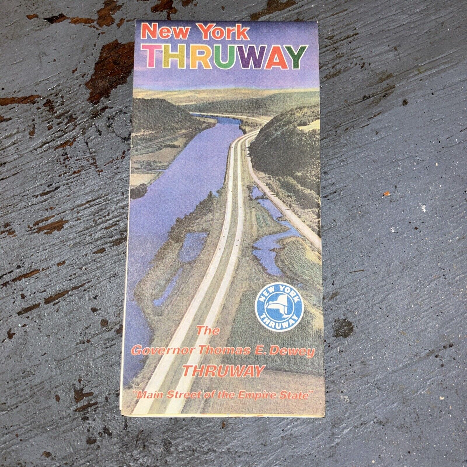 New York Thruway map 1967