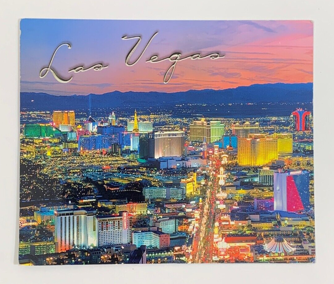 Aerial View of Las Vegas Strip Simply Irresistible 2002 Postcard Posted 2004