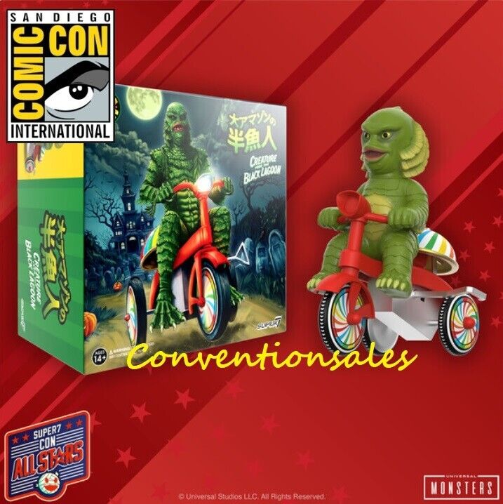 SDCC 2024 SUPER7 SUPER CYCLE UNIVERSAL'S CREATURE FROM THE BLACK LAGOON Presale
