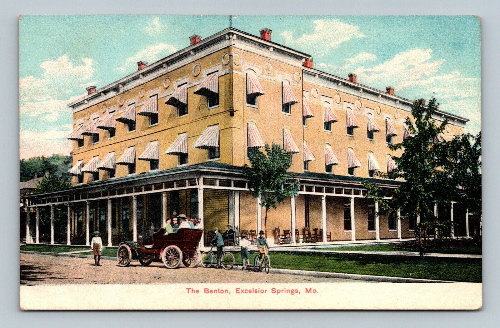 Excelsior Springs MO The Benton Hotel Postcard