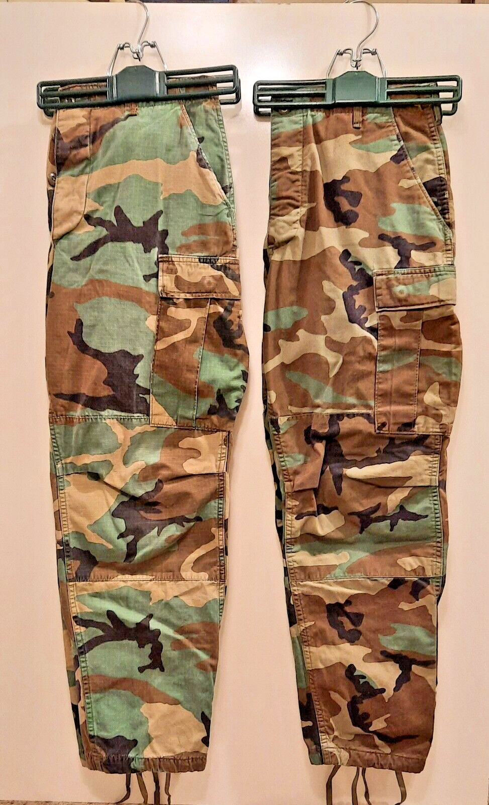 2 Pair US ARMY Trousers Pants Combat Woodland BDU Medium / Regular