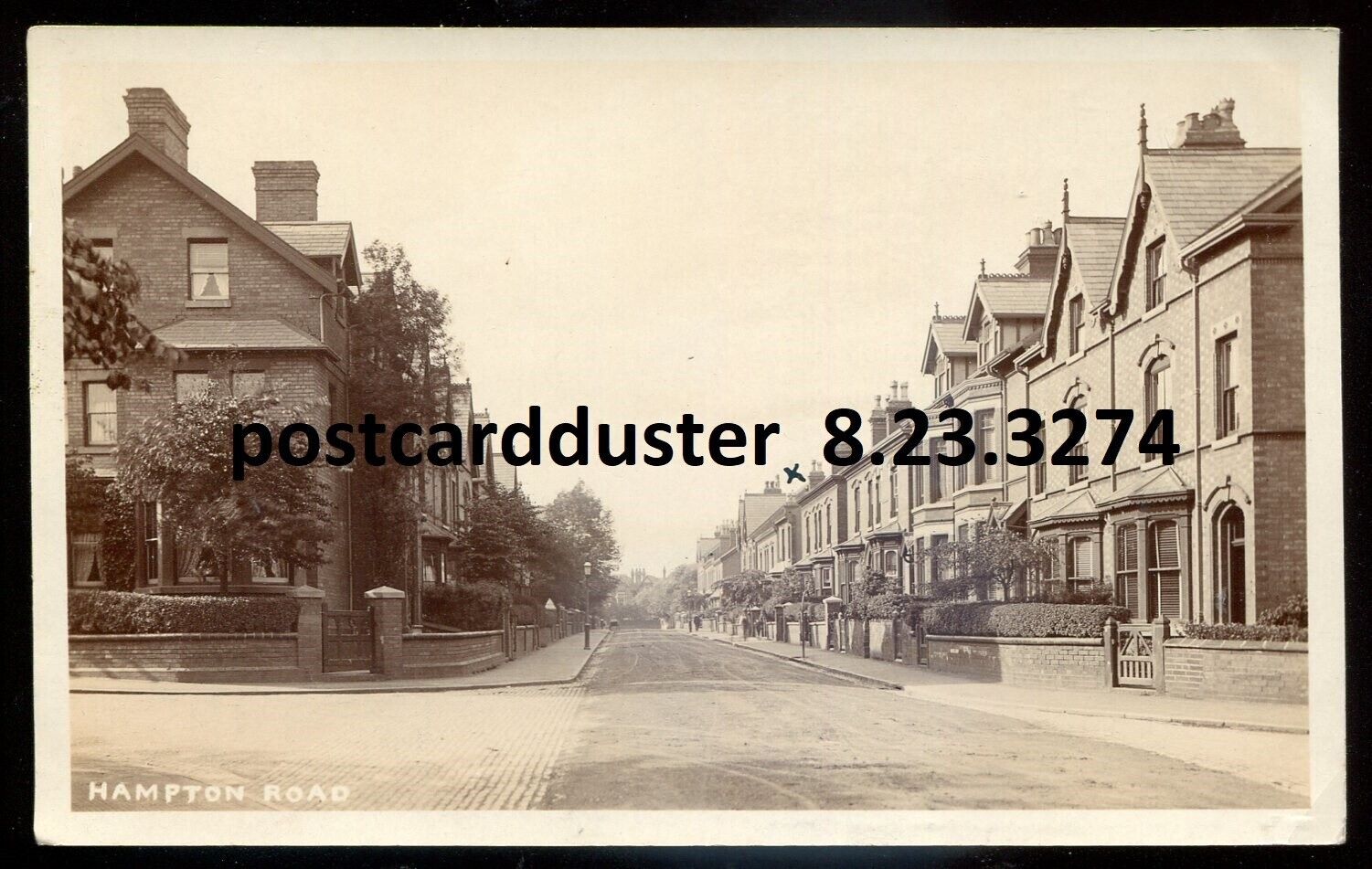 ENGLAND London 1910s Hampton Road. Real Photo Postcard
