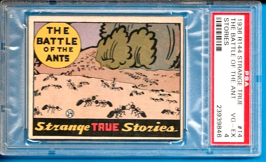 1936 R144 Strange True Stories #14 The Battle of the Ants Psa 4