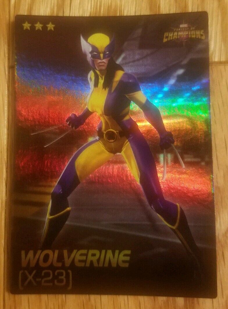 X-23 Wolverine Rare Foil Card Series 1 Marvel Contest Of Champions Arcade