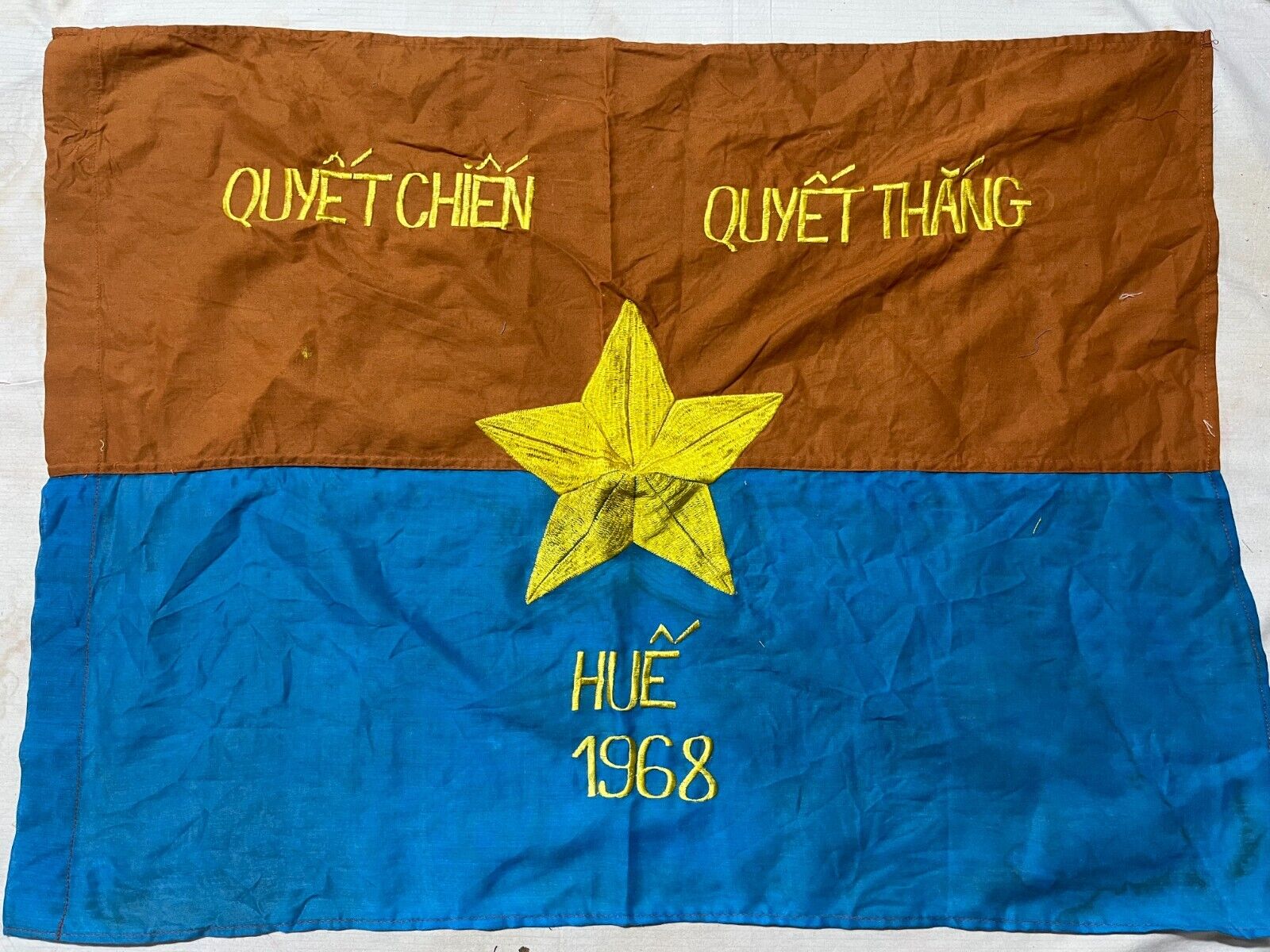 flag , vietcong nva nlf north vn army flag victory in hue 1968 , flag , A11