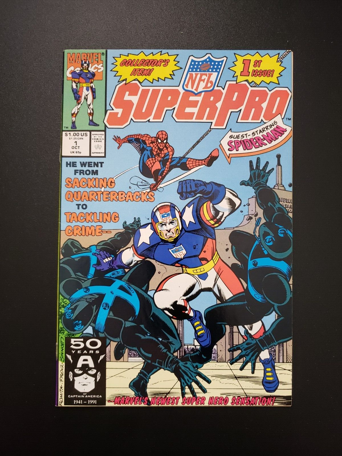 NFL SuperPro #1 - Marvel Comics 1991