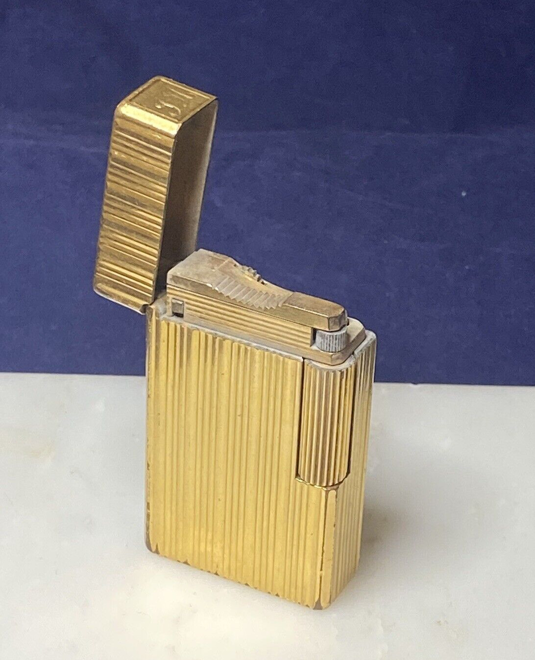 ST Dupont Vintage Lighter ~ Paris, France- Gold-Plated