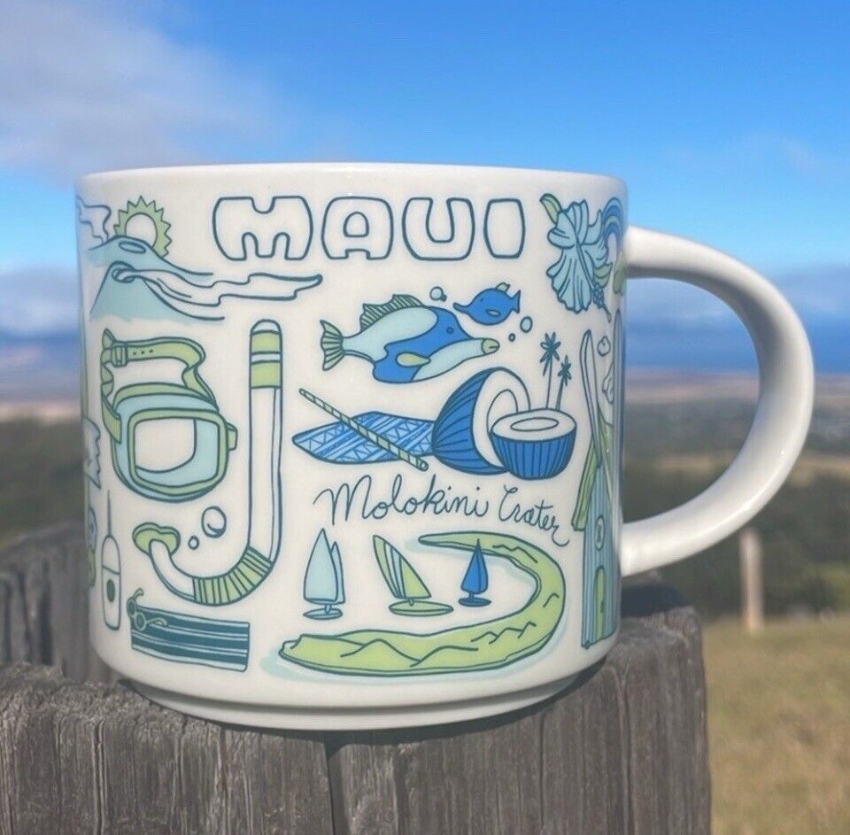 Starbucks MAUI Hawaii  Been There Series Ceramic Cup Mug 🌈 New In Box