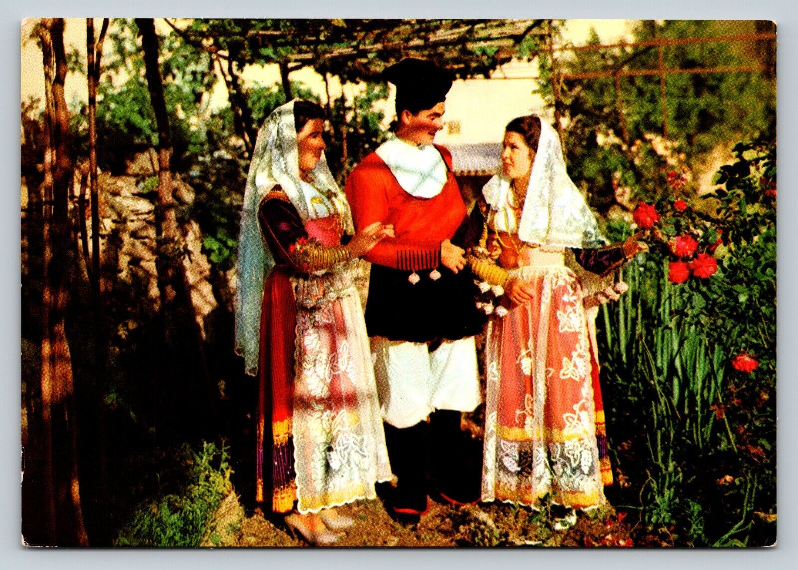 Sardinian Costumes Ittiri in Italy 4x6\