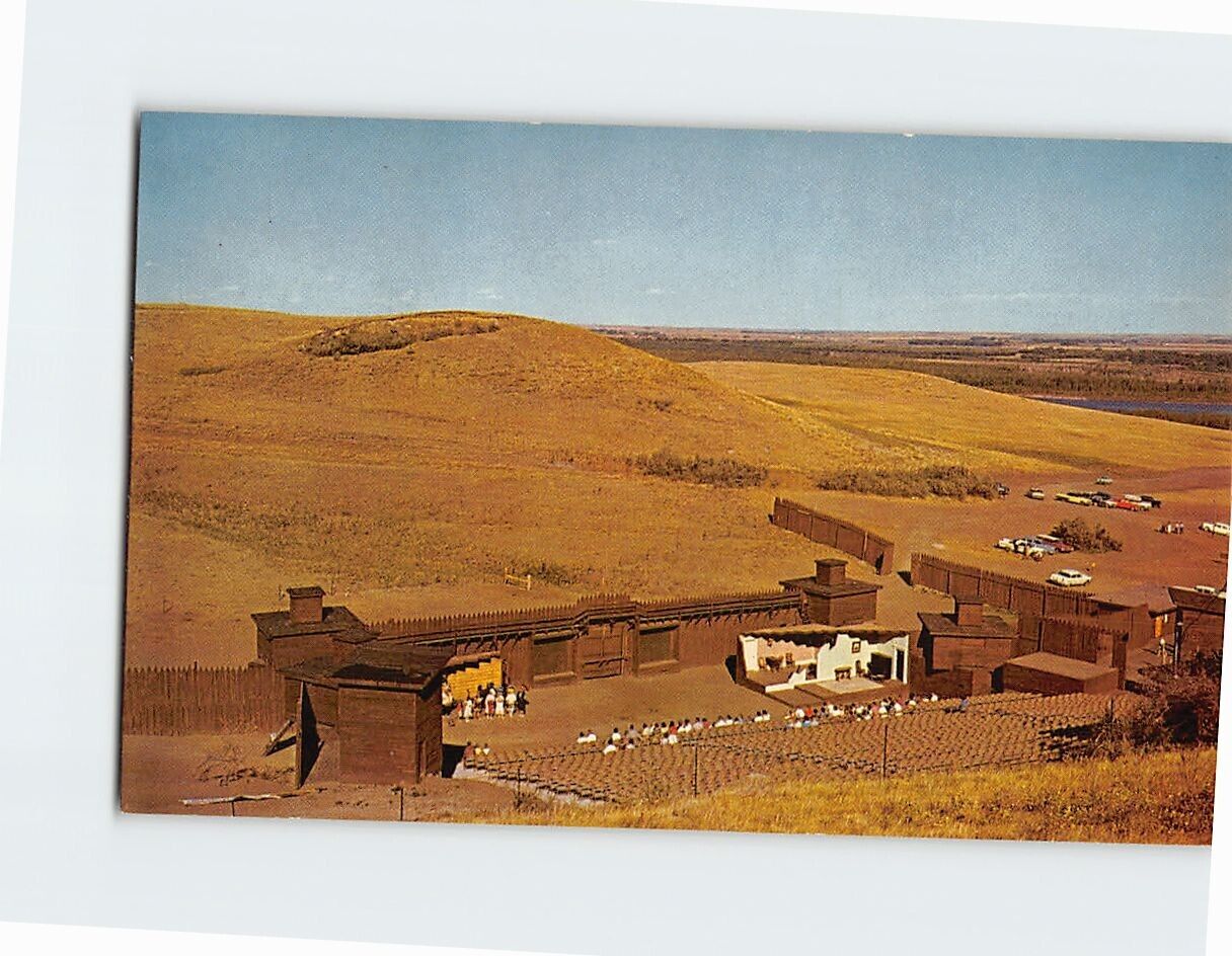 Postcard Amphitheater Fort Lincoln State Park Mandan North Dakota USA