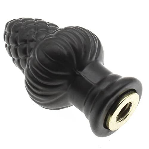 FDXGYH Brass Lamp Finial Solid Lamp Finial Cap Knob black Lamp Decoration for...