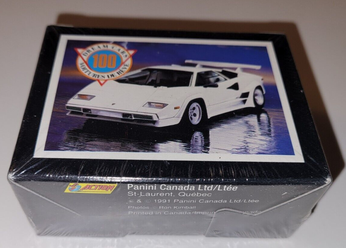 1991 DREAM CARS Panini FRENCH Canada FACTORY SEALED WAX CARD SET BOX Lamborghini