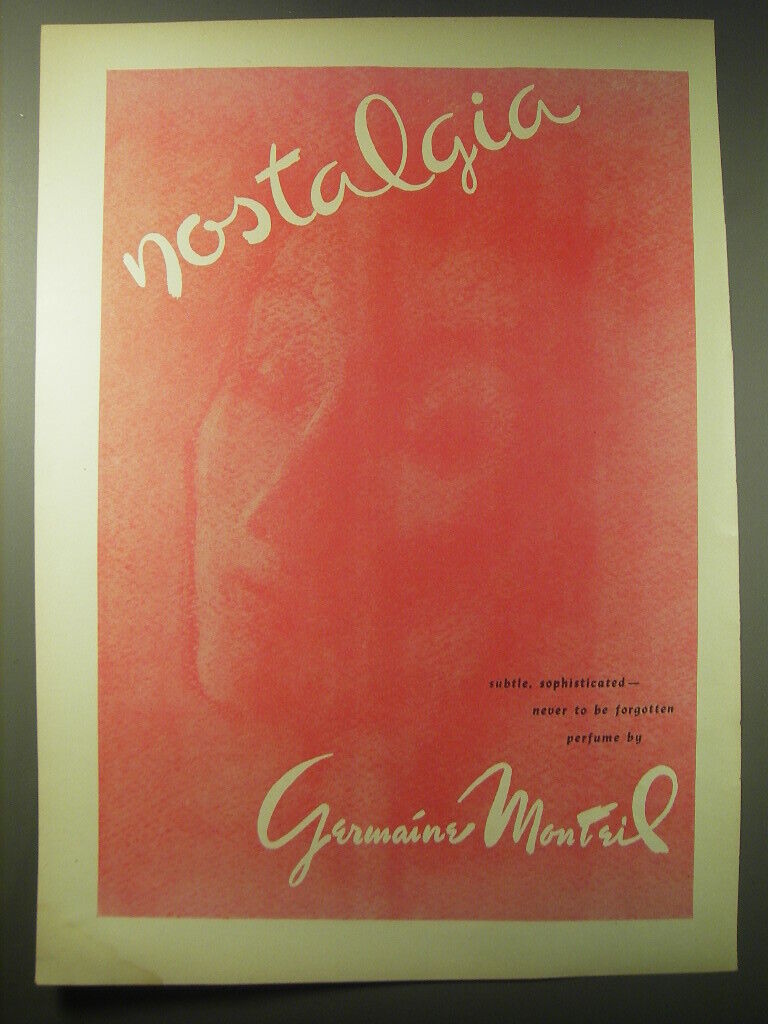 1948 Germaine Monteil Nostalgia Perfume Ad - Nostalgia