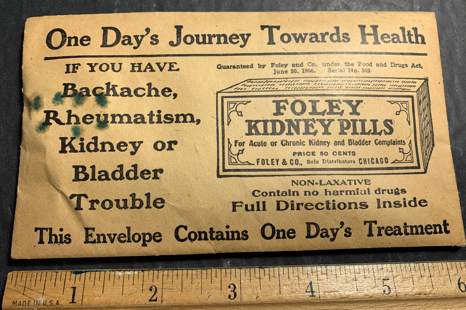 C 1910 Foley Kidney Pills Inside Chicago, Dr. Quackery Nurse Medicine