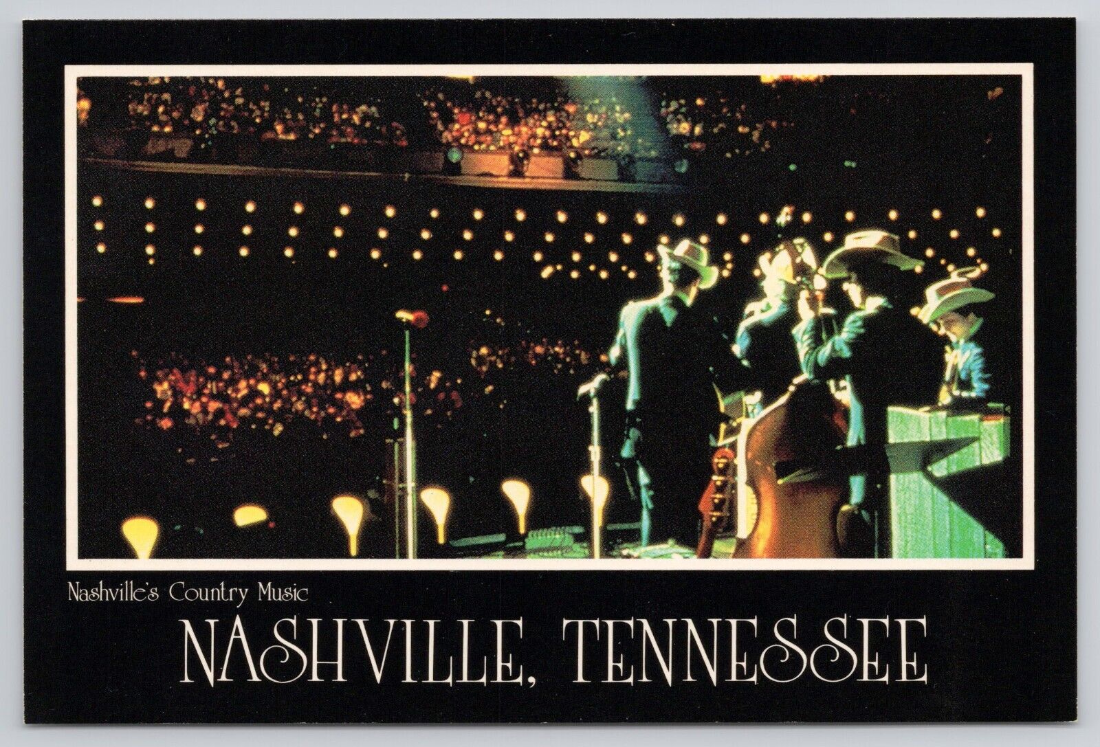 Nashville Tennessee Music City Grand Ole Opry House Performers on Stage Postcard