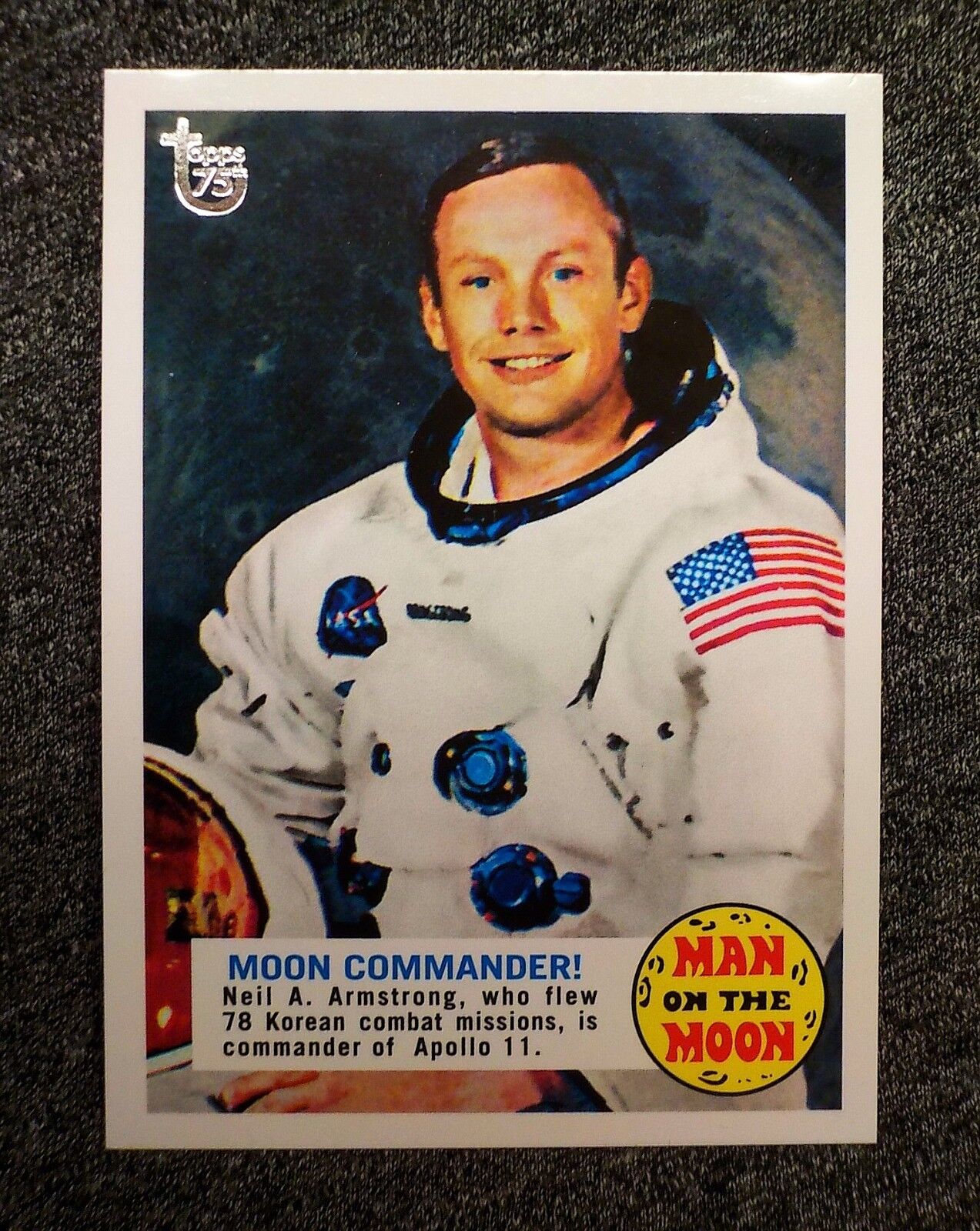 Man on the Moon MODERN GLOSS only 10 NEIL ARMSTRONG Topps 2013 75th Anniversary