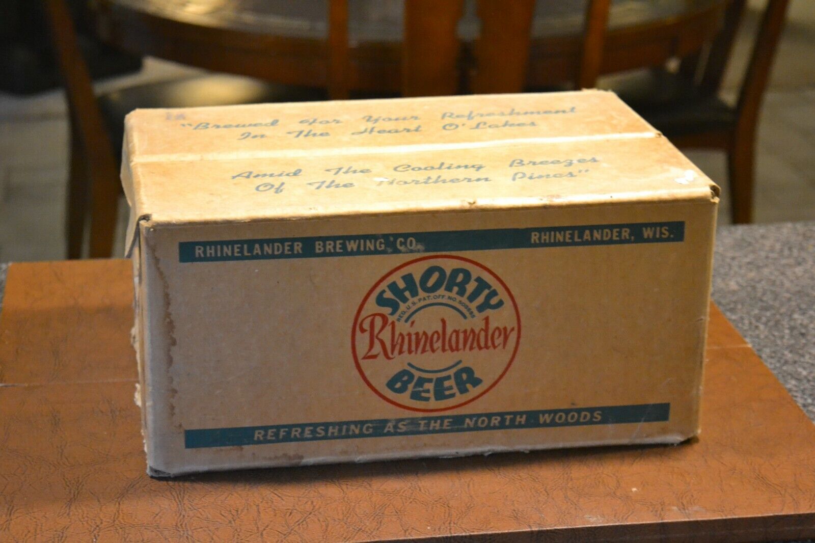 Vintage Rhinelander Brewing Company SHORTY 24 7 Ounce Beer Bottles Case V. NICE