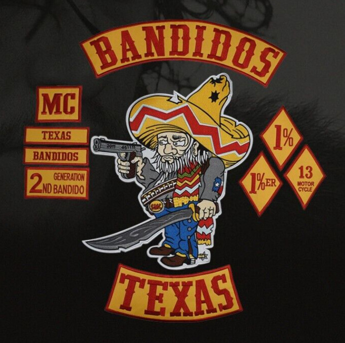 Bandidos Bikers Rocker Patches Mc Motorcycle Biker Texas Jacket Patch Full Set
