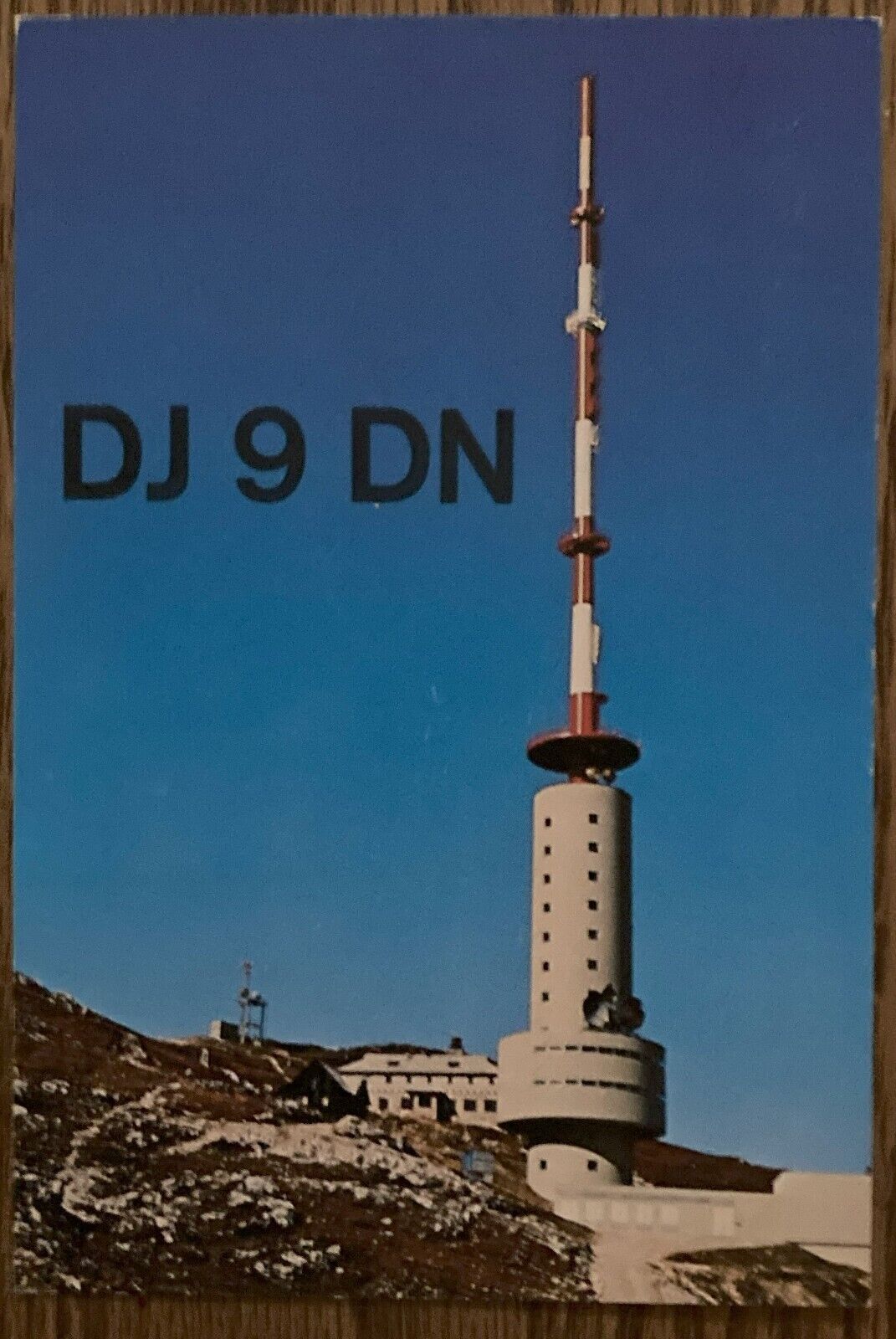 QSL Card  Ludwigshafen Germany Gerhard Stutz DJ9DN 1972 Scenic Transmitter Tower