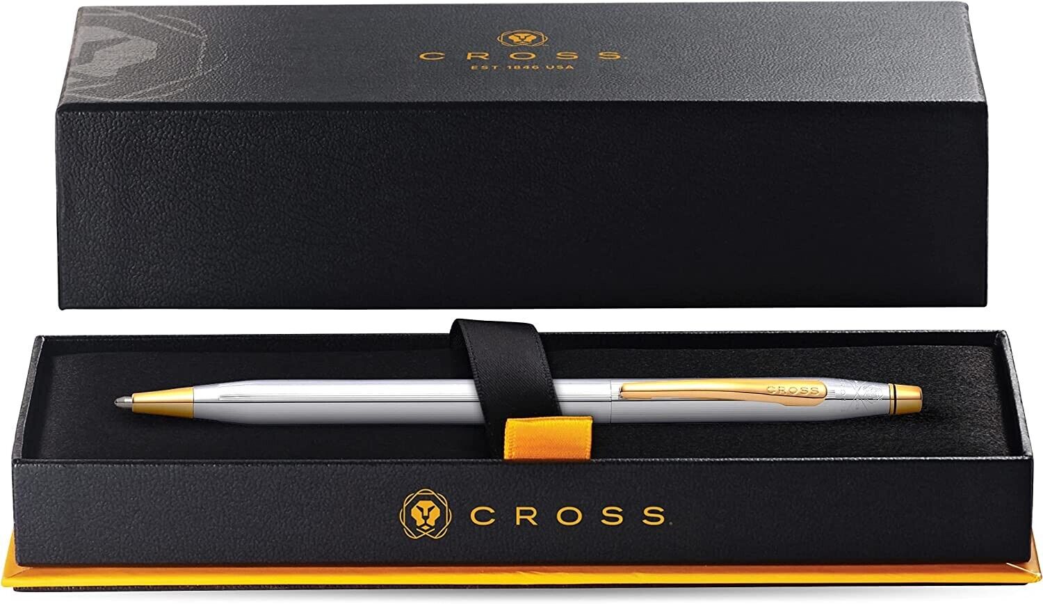 Cross 23KT Gold Plated Ballpoint Pen Classic Century Medalist Chrome Luxury Gift