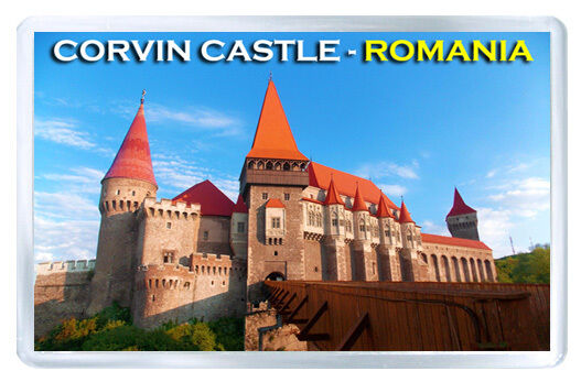 Corvin Castle Romania Fridge Magnet Souvenir