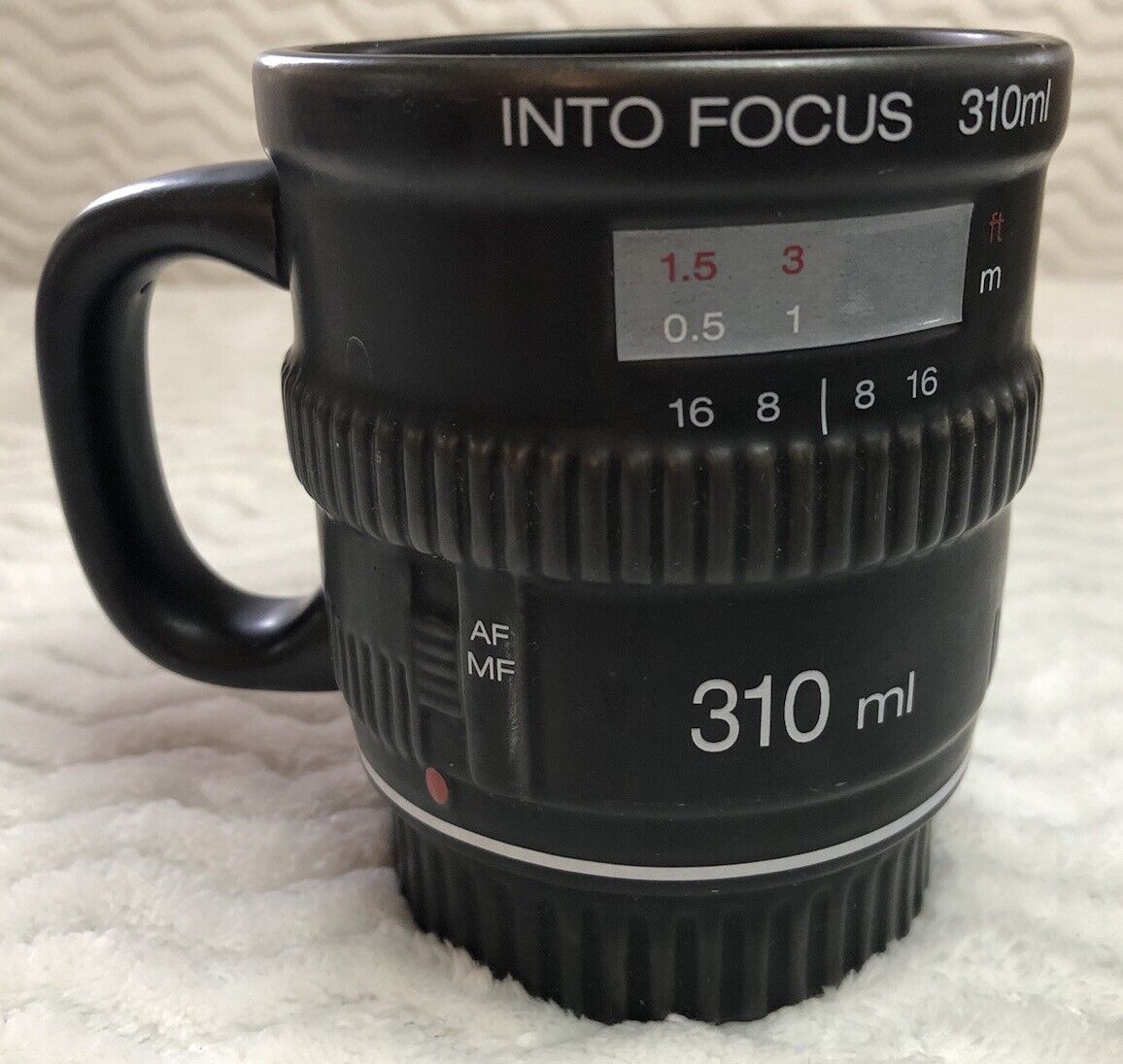 Into Focus Mug Camera Lens 310ml Photography  Bitten Ceramic Coffee Mug