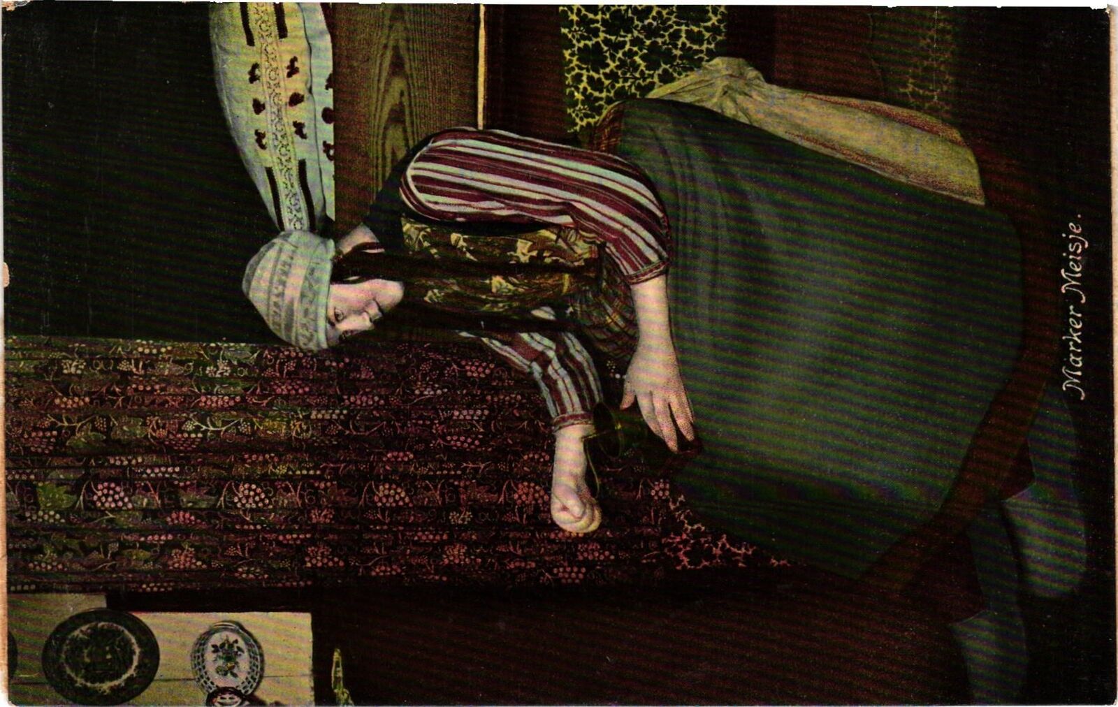 Vintage Postcard- Photograph of Marker Meisje