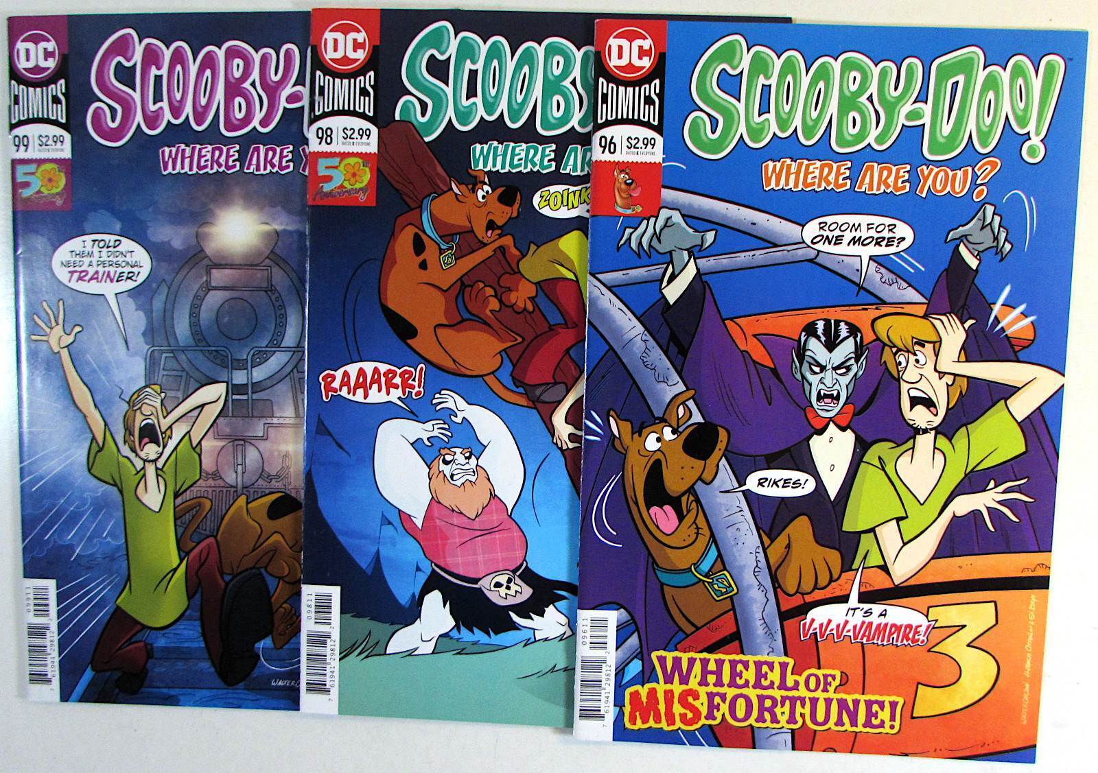 Scooby-Doo Where Are You? Lot of 3 #96,98,99 DC (2019) Comic Books
