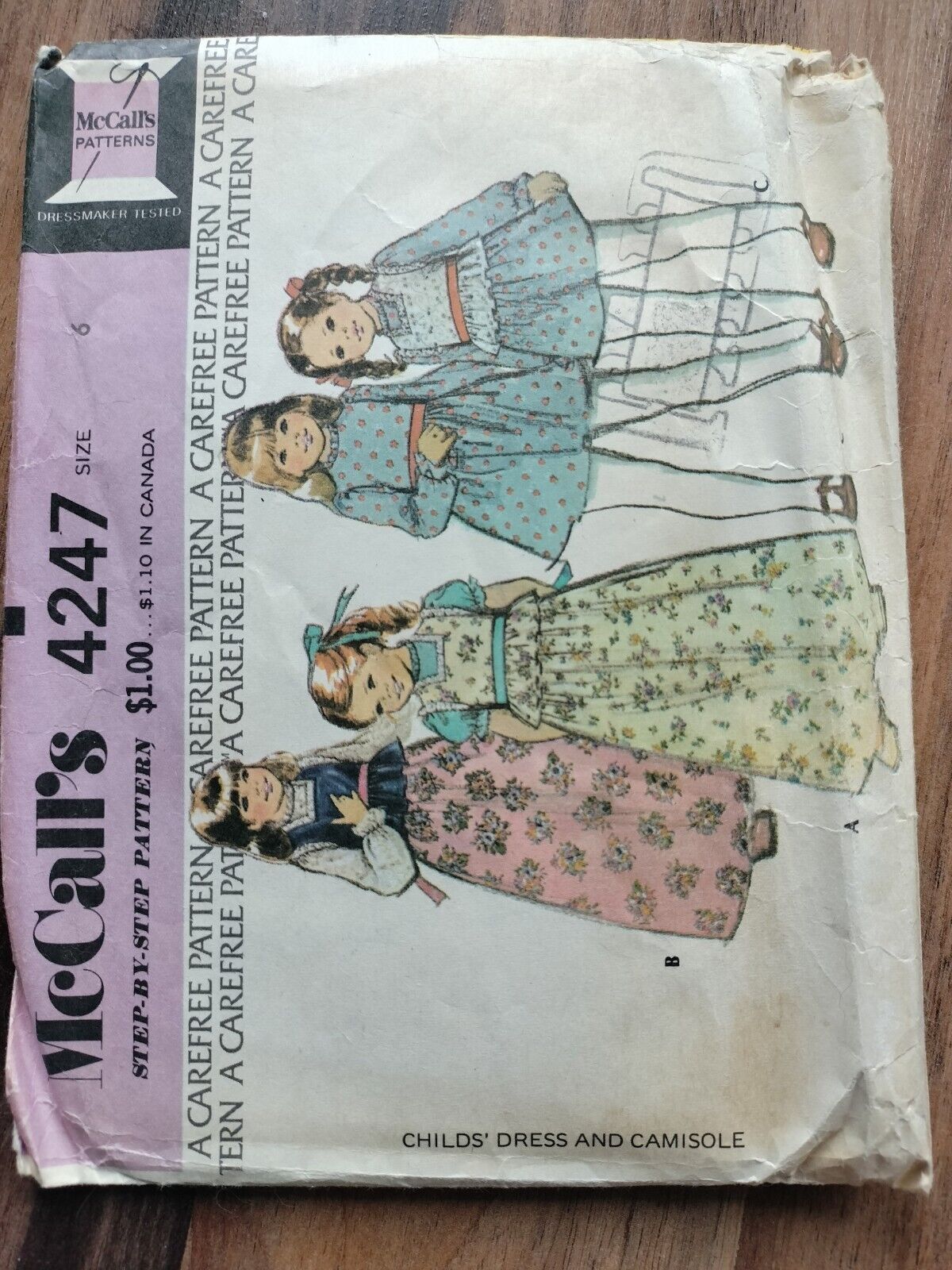 Vintage 1974 McCall's 4247 Sewing Pattern