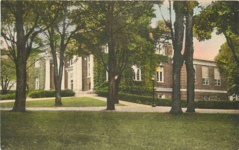 Albertype Bates College Coram Library Lewiston Maine 1955 Postcard 20-8946